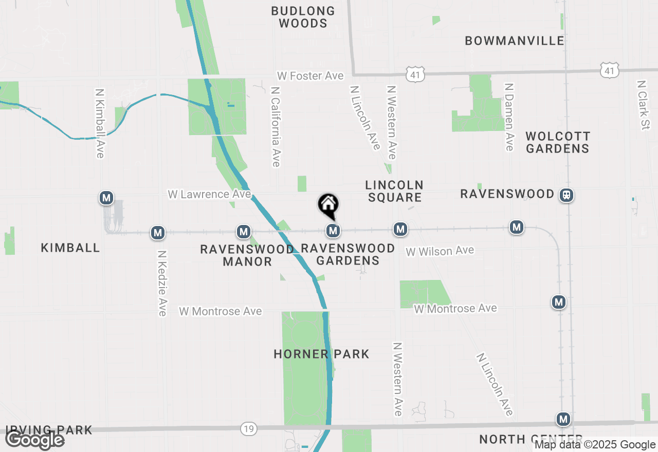 Map of 2617 W Leland Avenue #1, Chicago, IL 60625