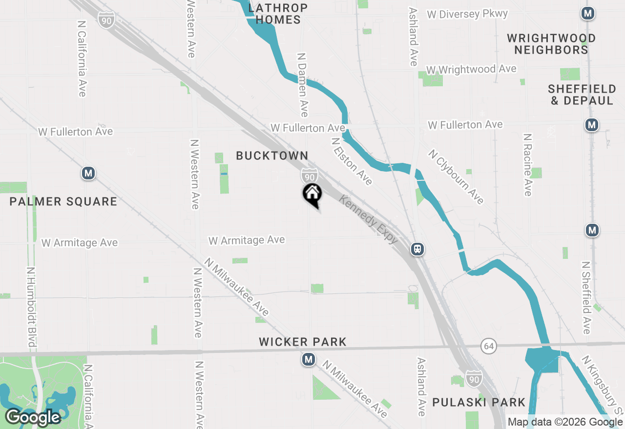 Map of 1953 W Dickens Avenue #CH, Chicago, IL 60614