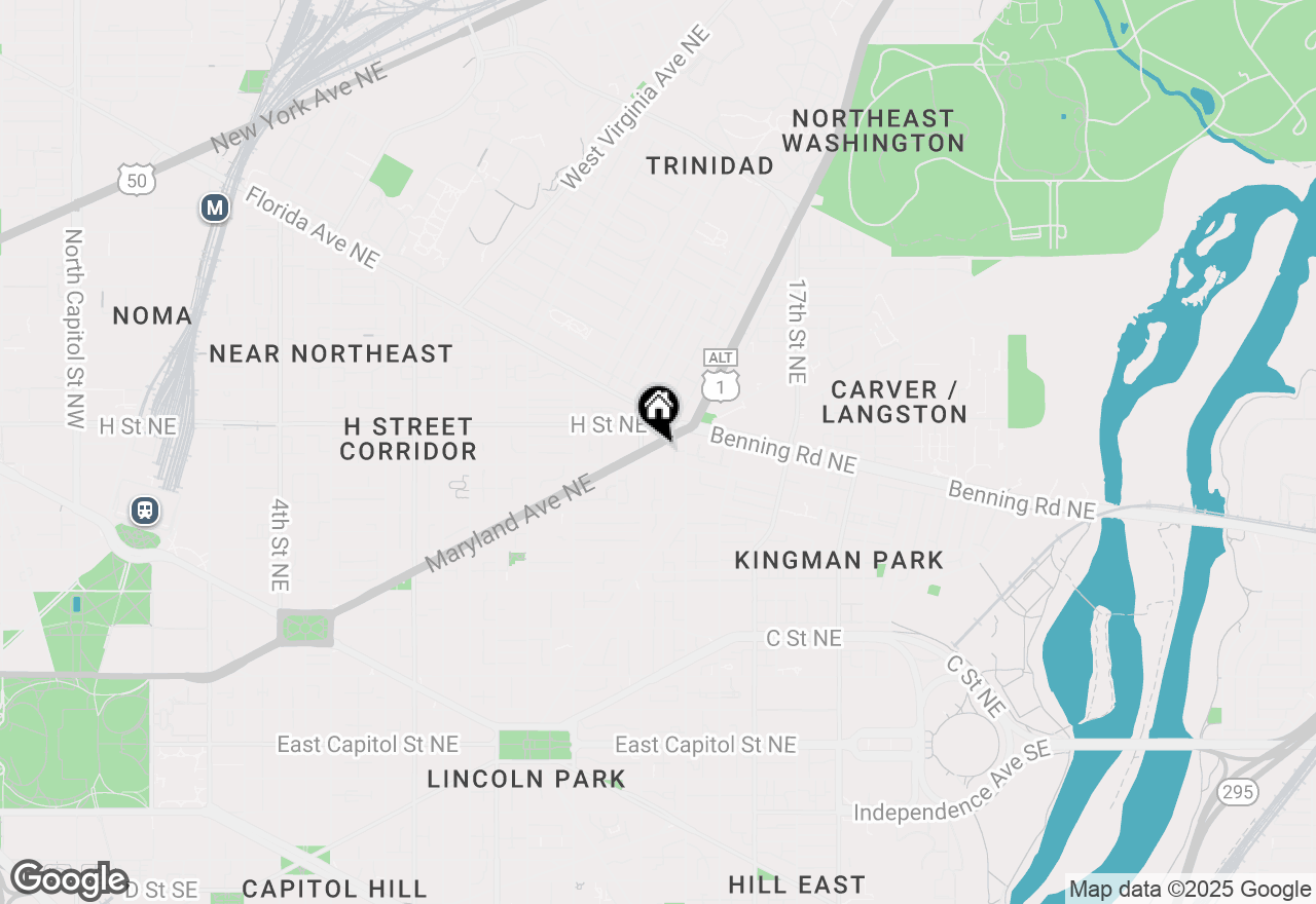 Map of 1417 Maryland Avenue Ne, Washington, DC 20002