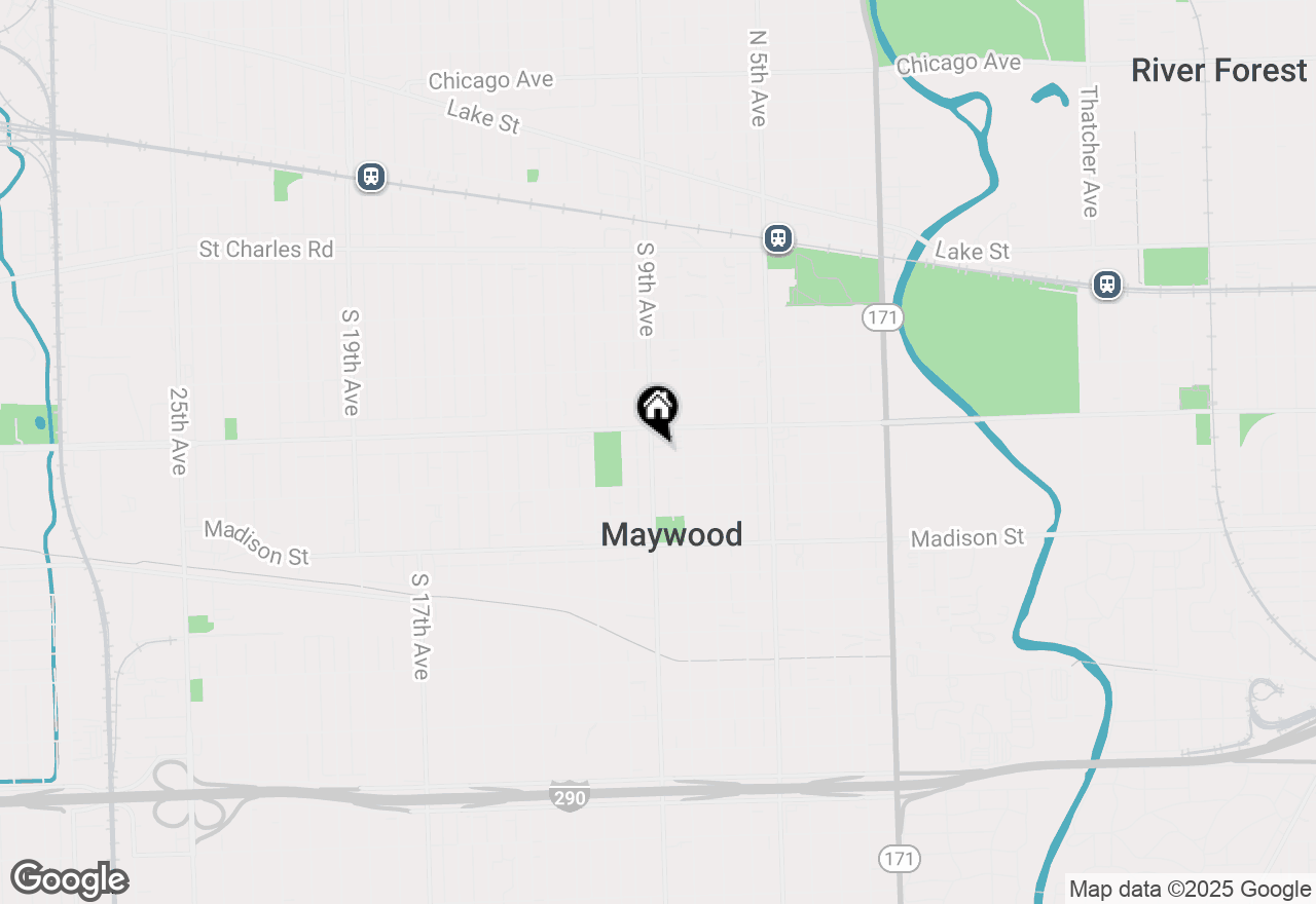 Map of 619 S 9th Avenue, Maywood, IL 60153