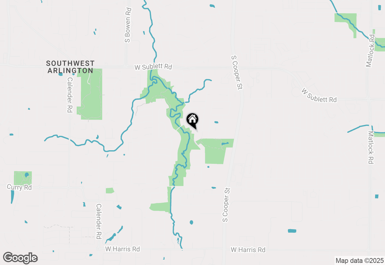 Map of 2015 Forest Park Drive, Arlington, TX 76001