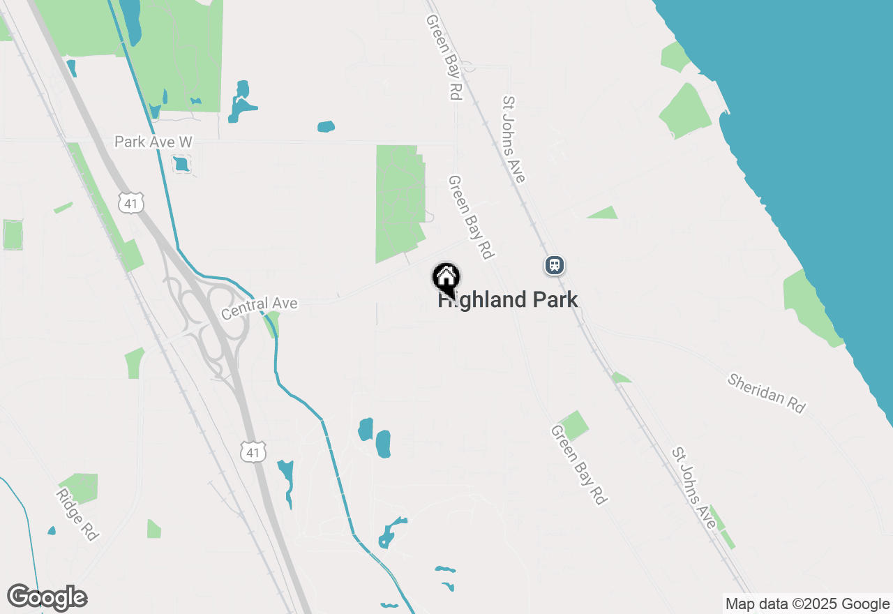 Map of 844 Deerfield Road #1, Highland Park, IL 60035