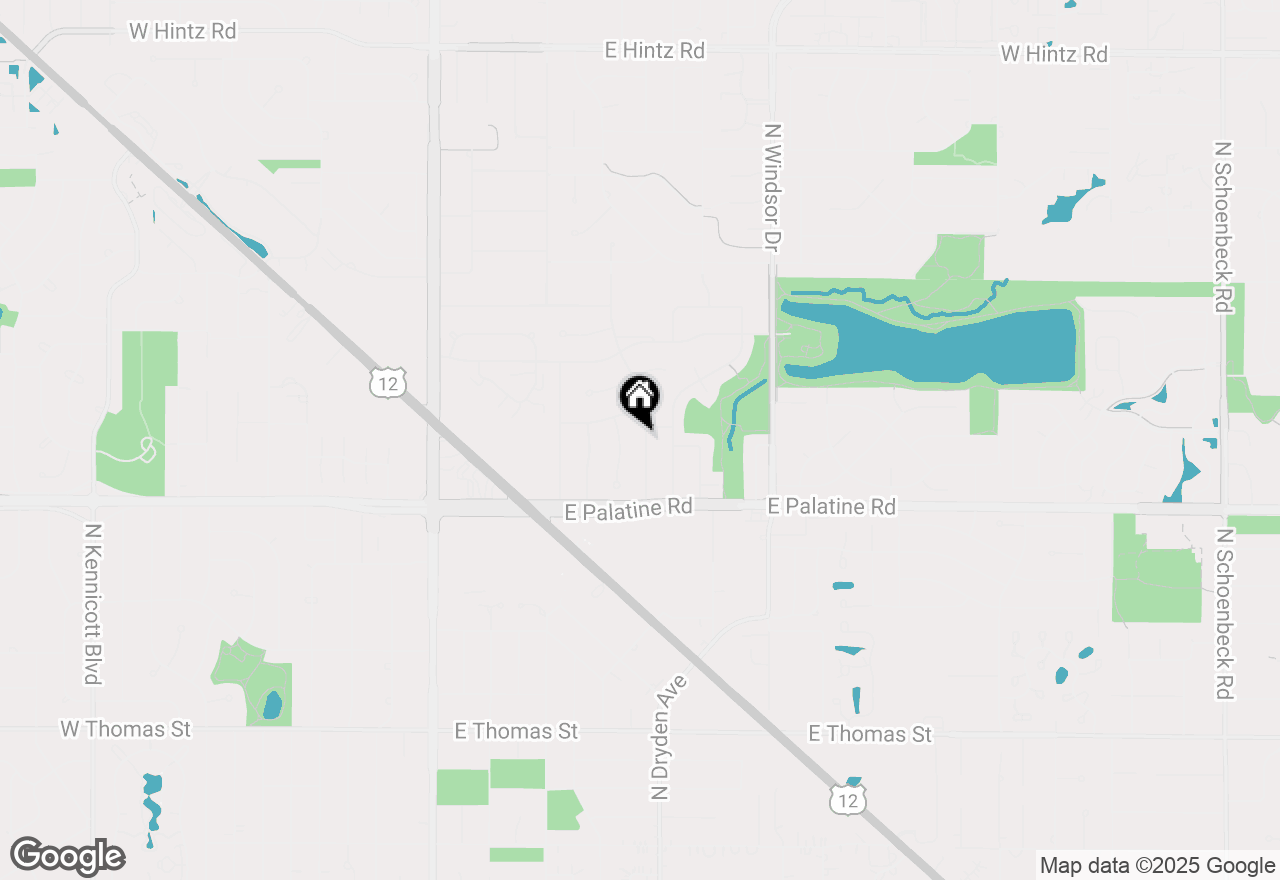 Map of 2006 N Burke Drive, Arlington Heights, IL 60004