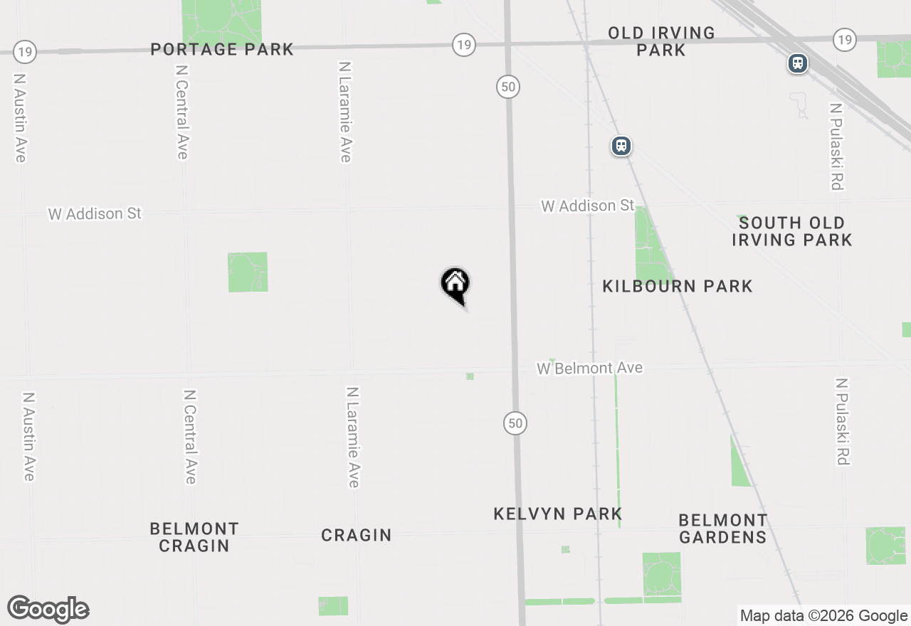 Map of 4925 W Henderson Street #2, Chicago, IL 60641