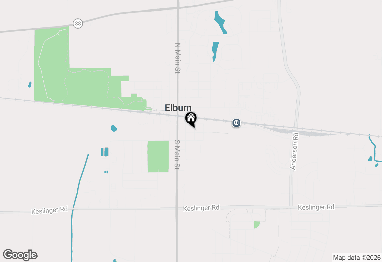 Map of 212 E Kansas Street, Elburn, IL 60119