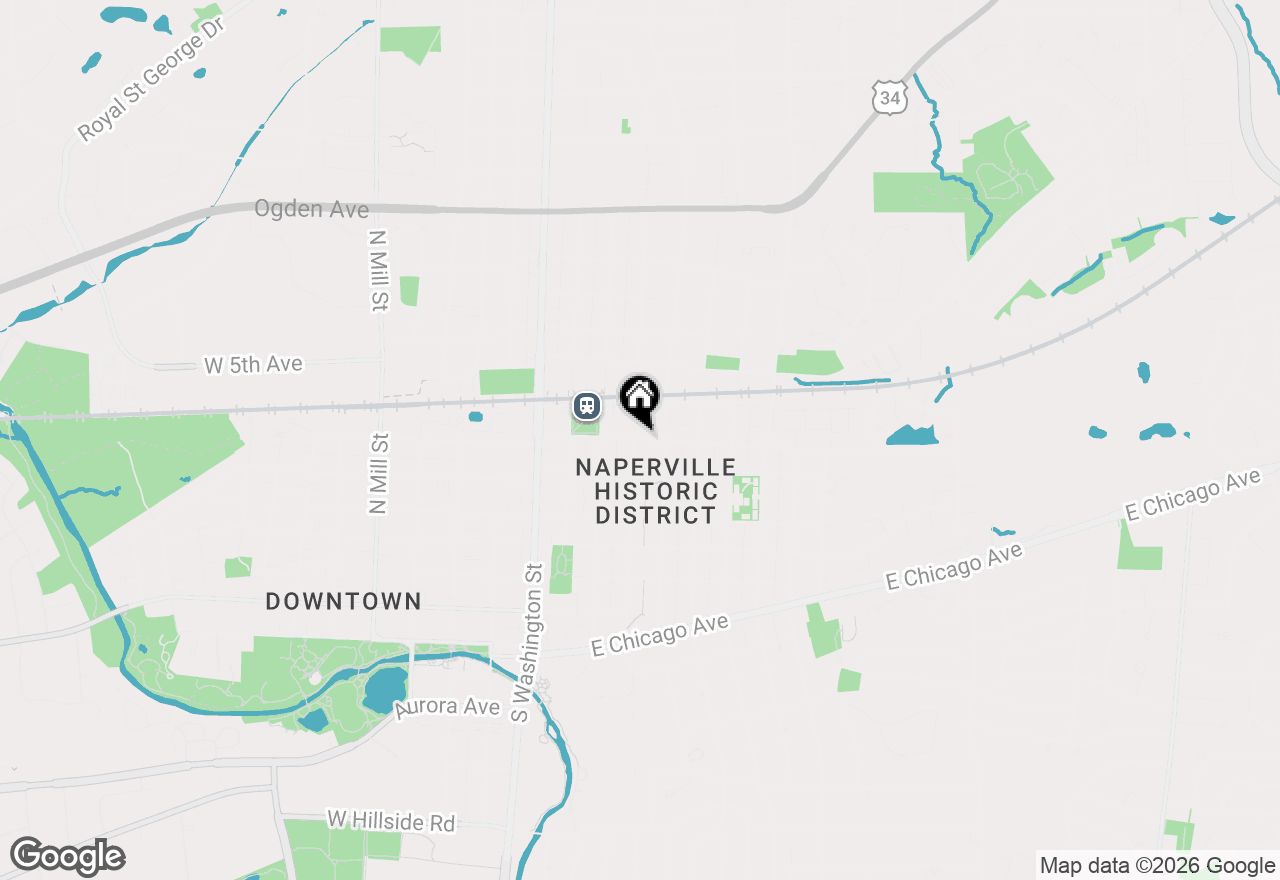 Map of 321 North Avenue, Naperville, IL 60540