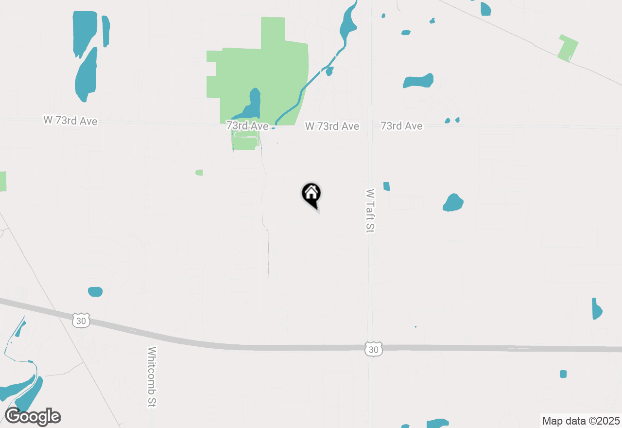 Map of 7520 Marshall Street, Merrillville, IN 46410