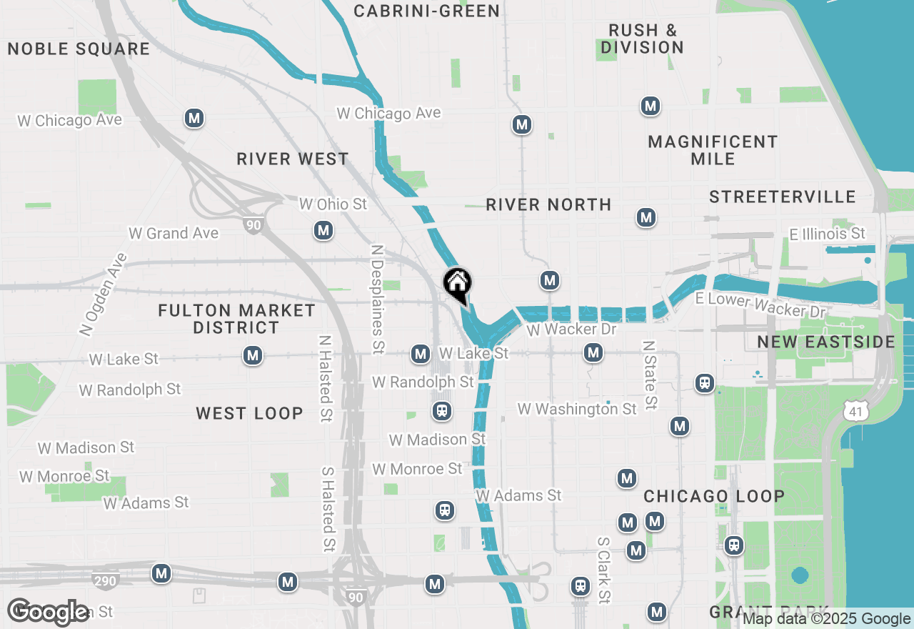 Map of (Address confidential), Chicago, Illinois 60606