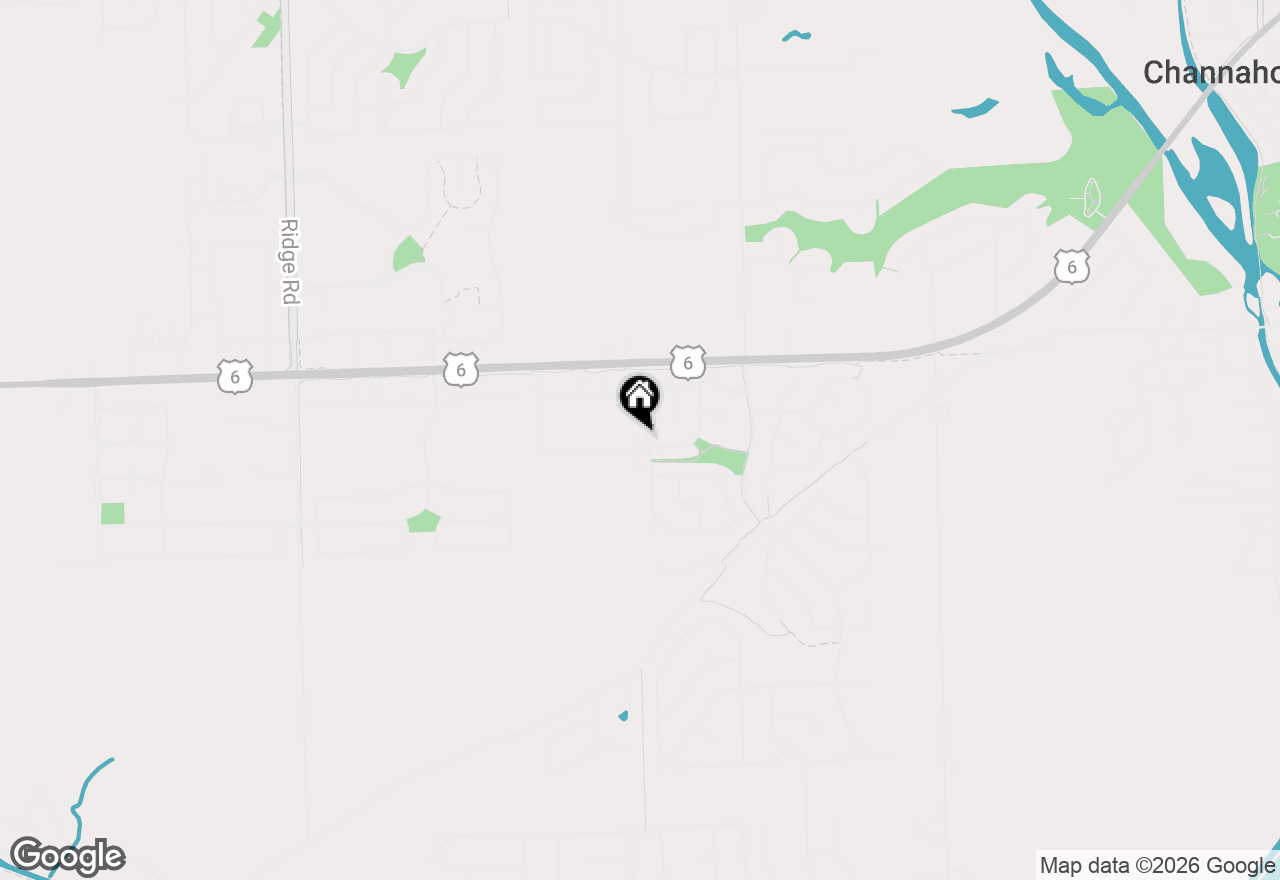 Map of 25722 S Bridle Path, Channahon, IL 60410