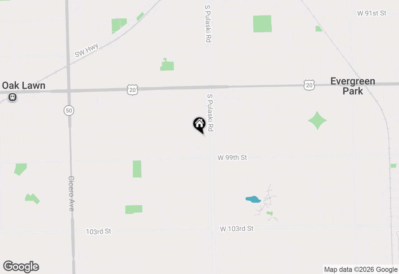 Map of 9745 S Karlov Avenue #607, Oak Lawn, IL 60453