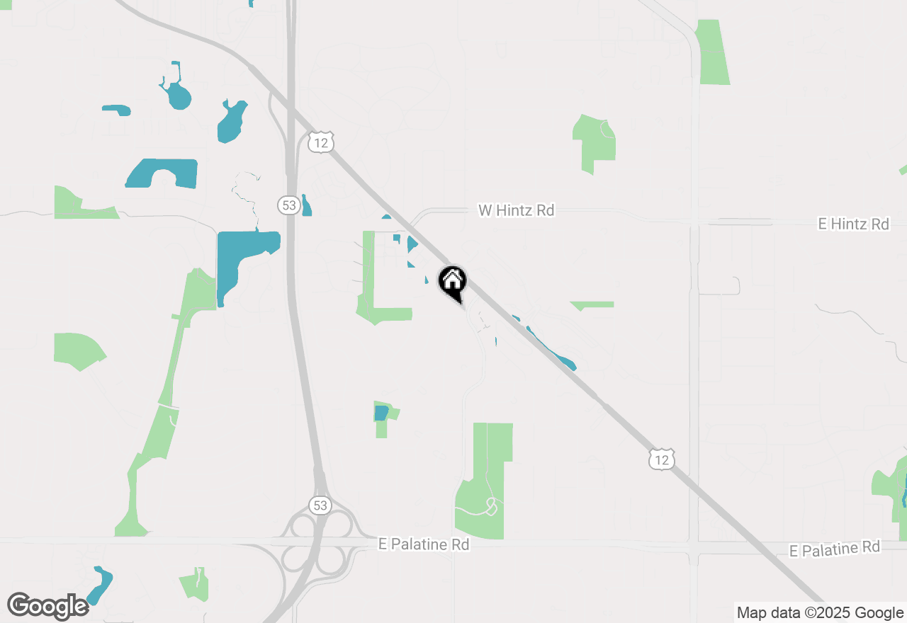 Map of 910 W Alleghany Drive #2A, Arlington Heights, IL 60004