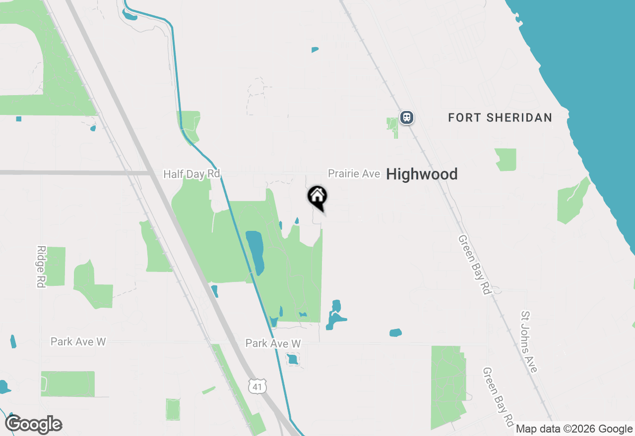 Map of 2446 Western Avenue, Highland Park, IL 60035