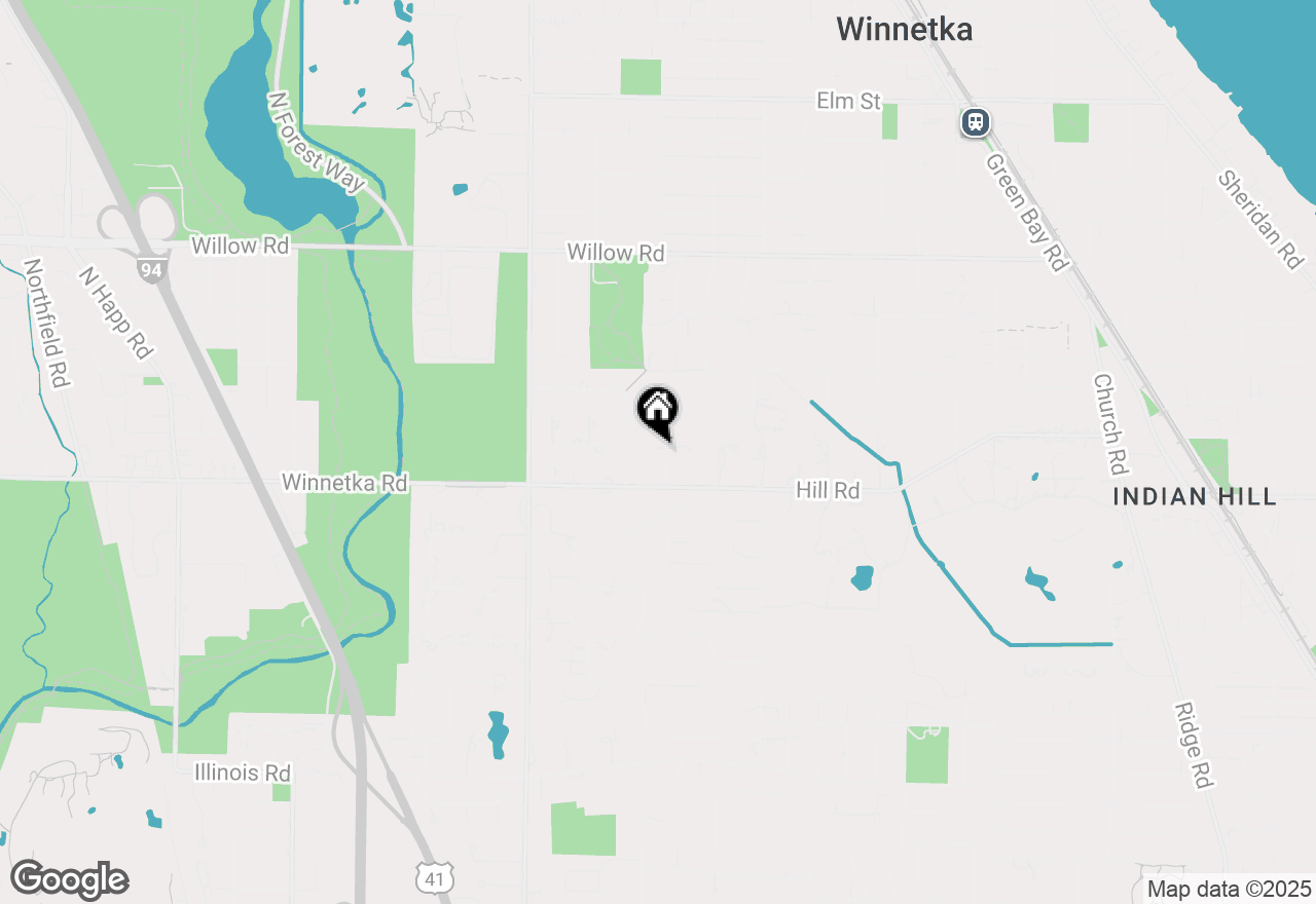 Map of 114 De Windt Road, Winnetka, IL 60093