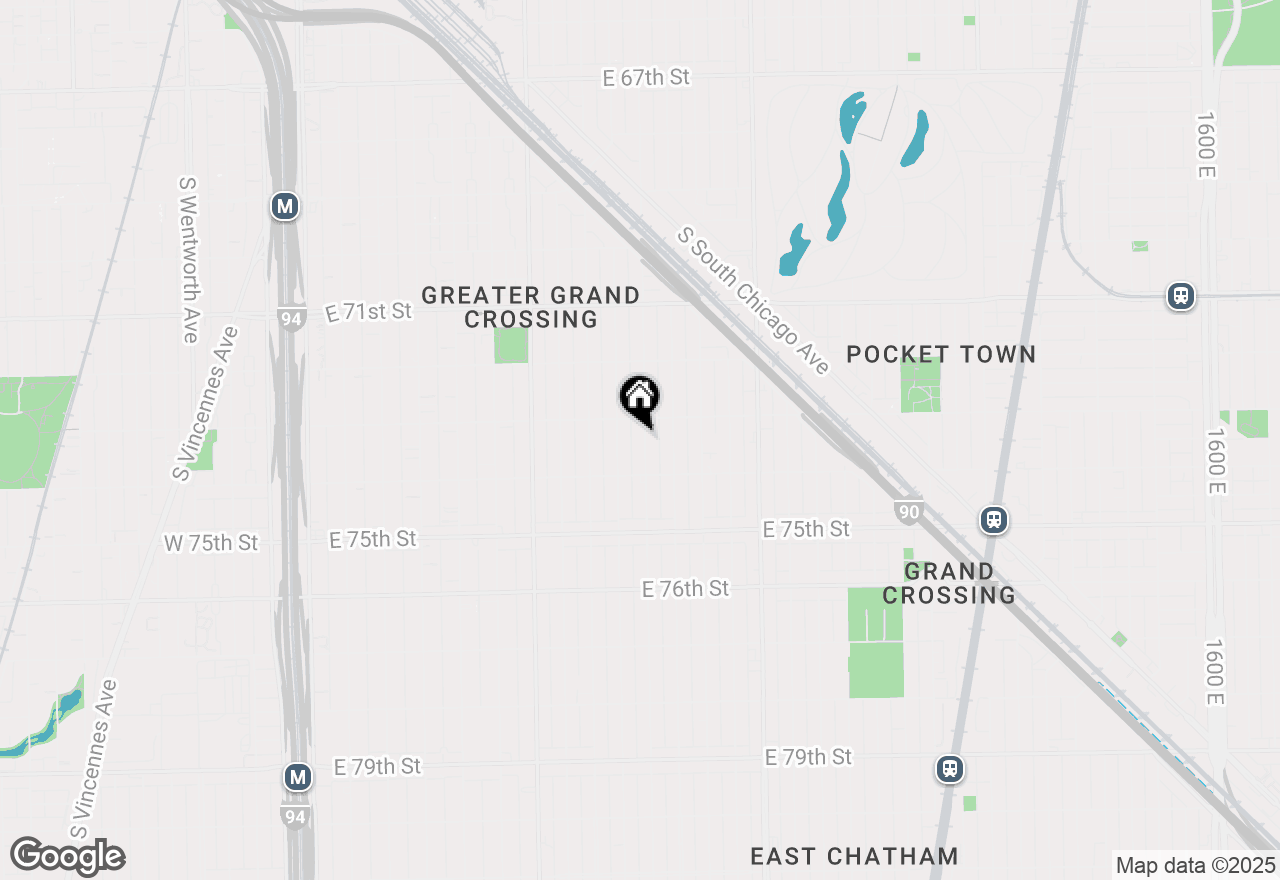Map of 7320 S Saint Lawrence Avenue, Chicago, IL 60619