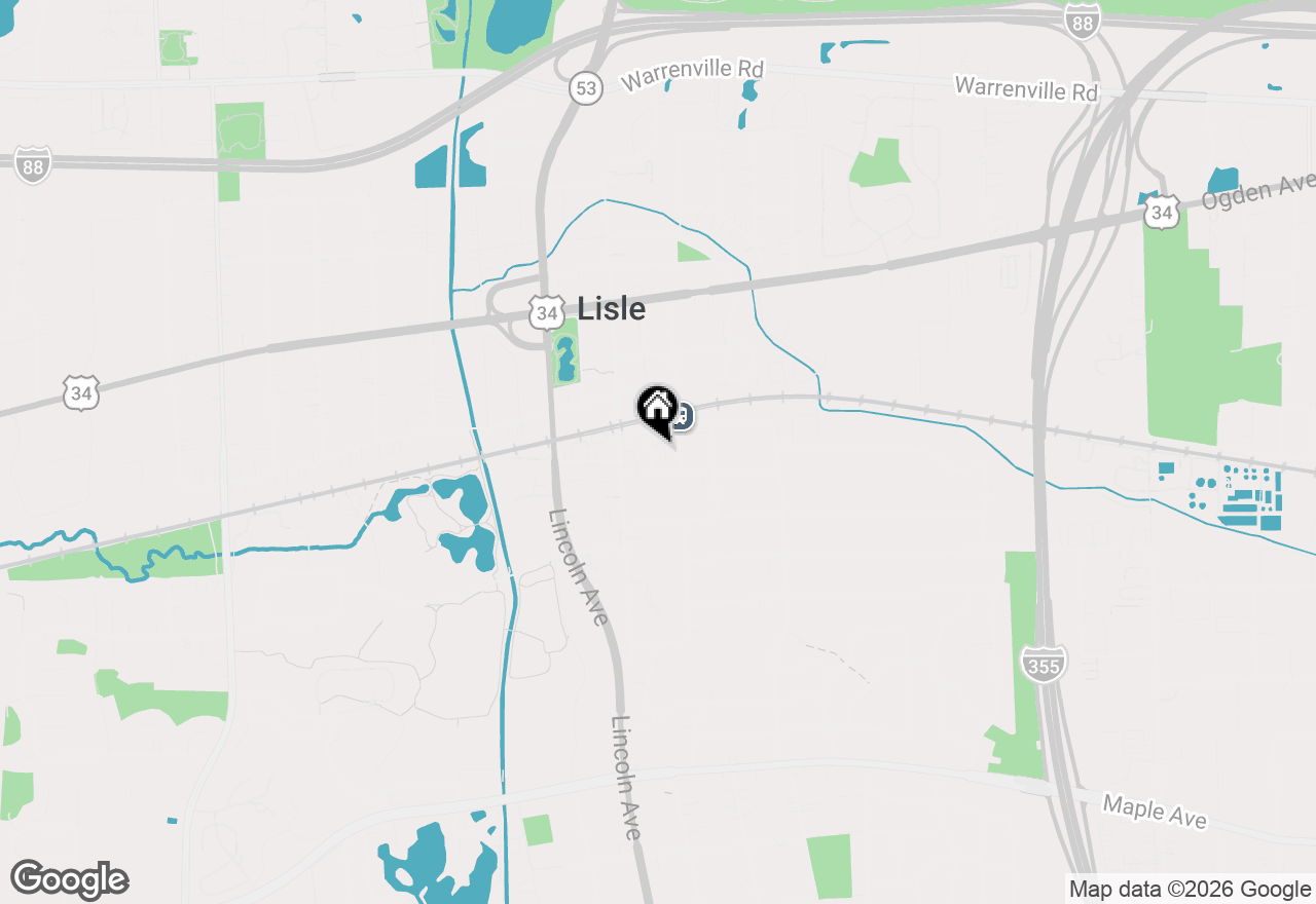 Map of 4909 Spencer Avenue #A, Lisle, IL 60532