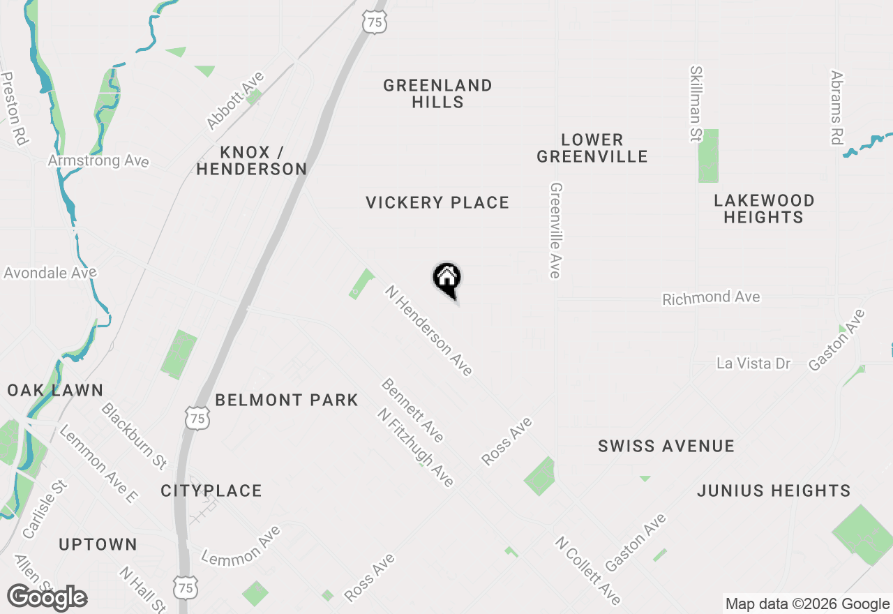 Map of 5411 Melrose Avenue, Dallas, TX 75206