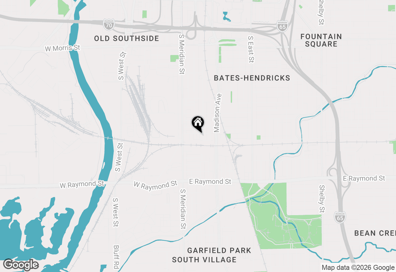 Map of 1909 Union Street, Indianapolis, IN 46225
