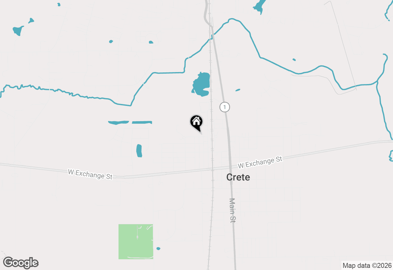 Map of (Address confidential), Crete, Illinois 60417