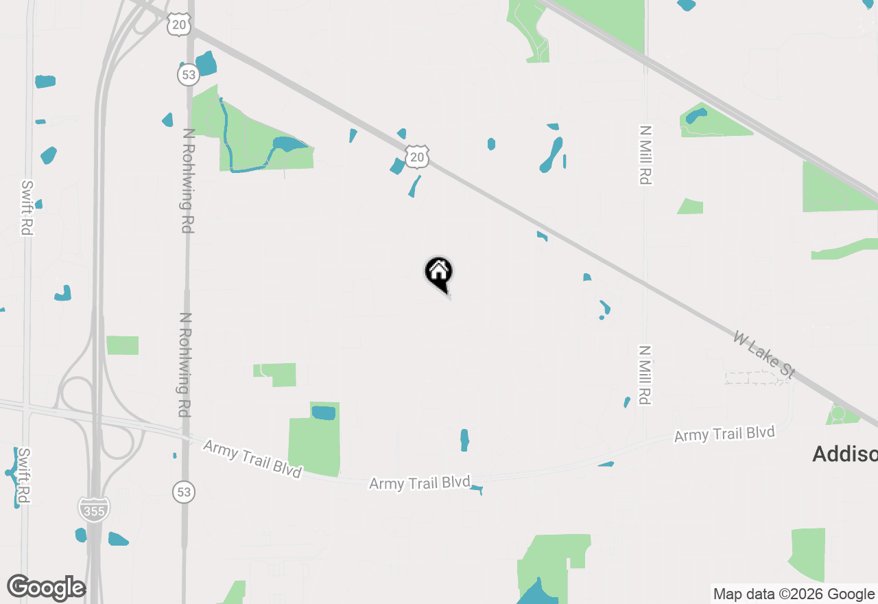 Map of 19W720 Woodland Avenue, Addison, IL 60101