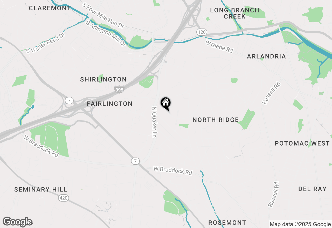 Map of 3254 Martha Custis Drive, Alexandria, VA 22302