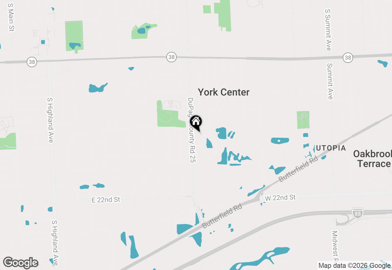 Map of 1602 Astor Avenue, Oakbrook Terrace, IL 60181