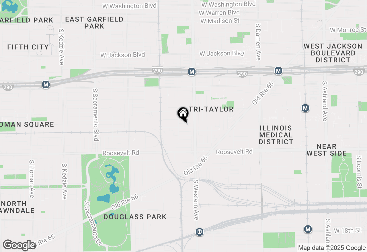 Map of 2442 W Taylor Street #2, Chicago, IL 60612