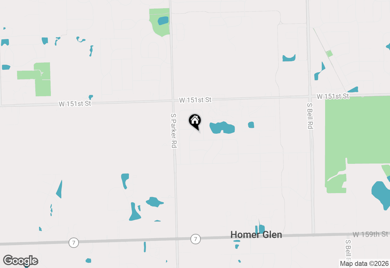 Map of 15301 Rosarie Drive, Homer Glen, IL 60491
