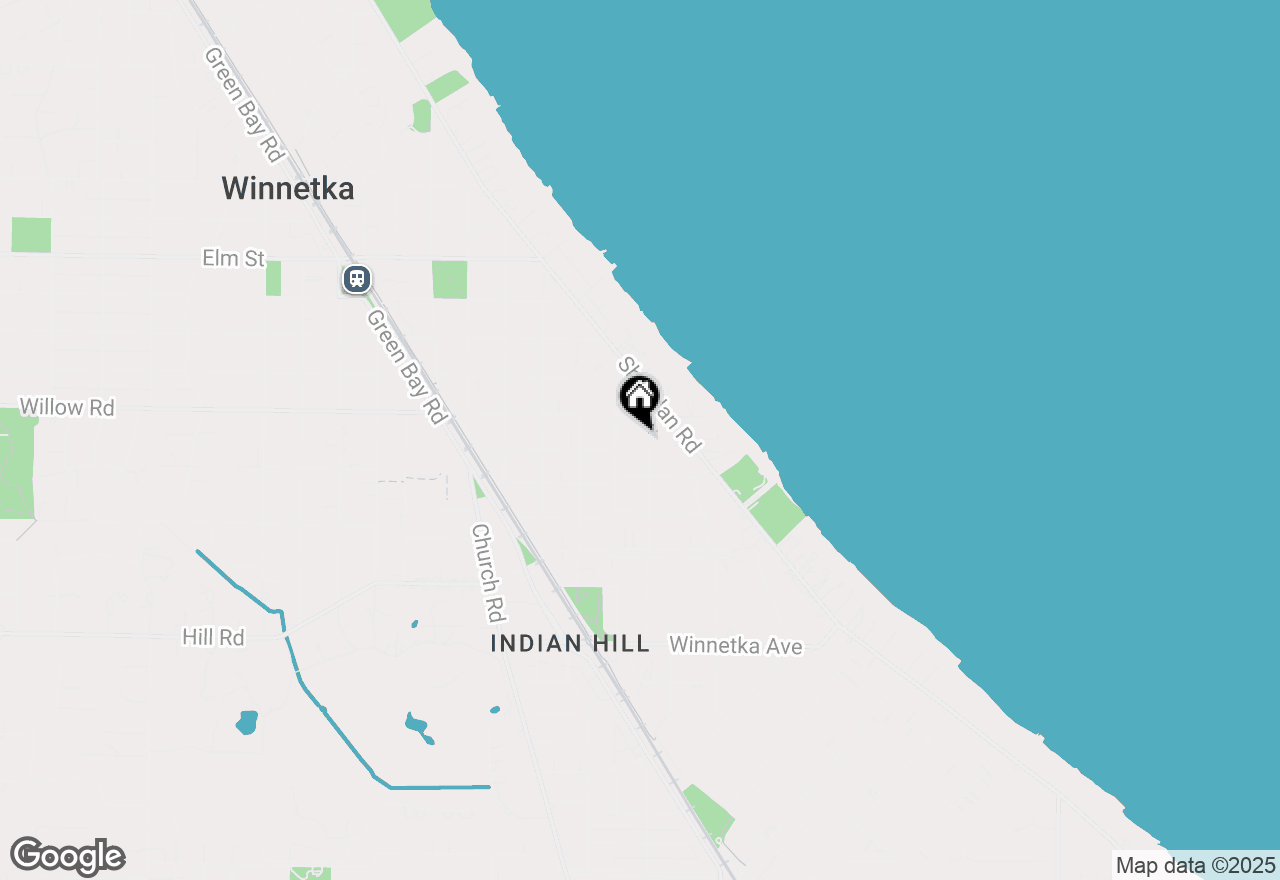 Map of 334 Woodland Avenue, Winnetka, IL 60093