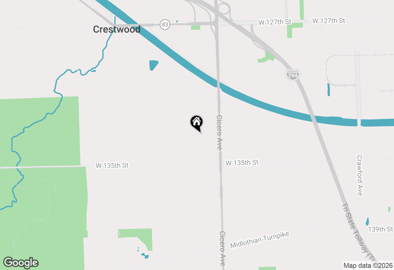 Map of 4932 Circle Court #502, Crestwood, IL 60418