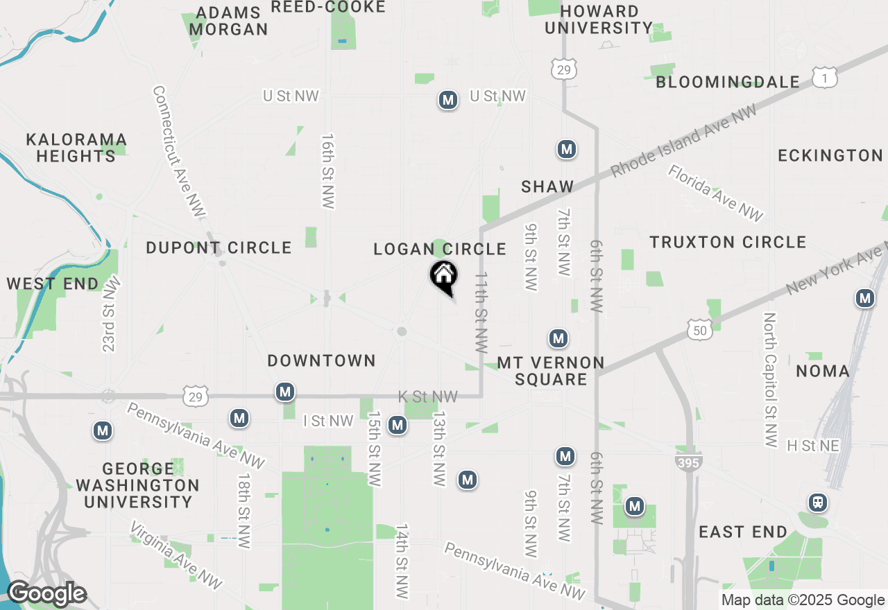 Map of 1245 13th Street Nw #109, Washington, DC 20005