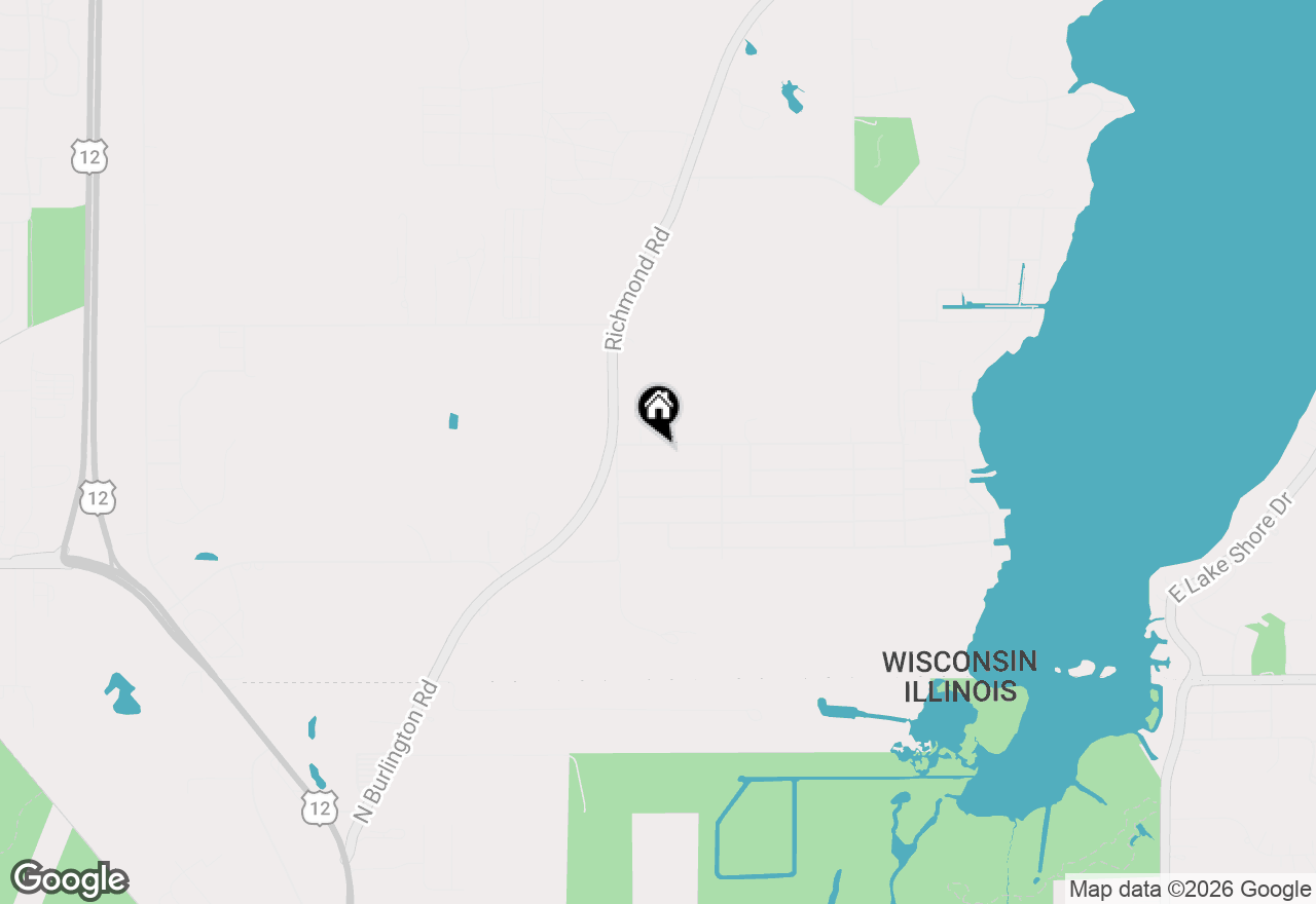Map of 1931 Esch Rd, Twin Lakes, WI 53181