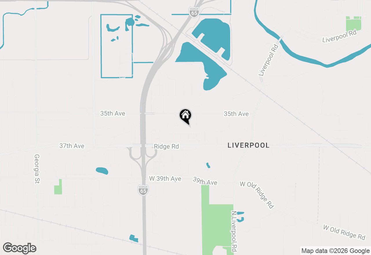 Map of 2600 E 36th Avenue, Lake Station, IN 46405