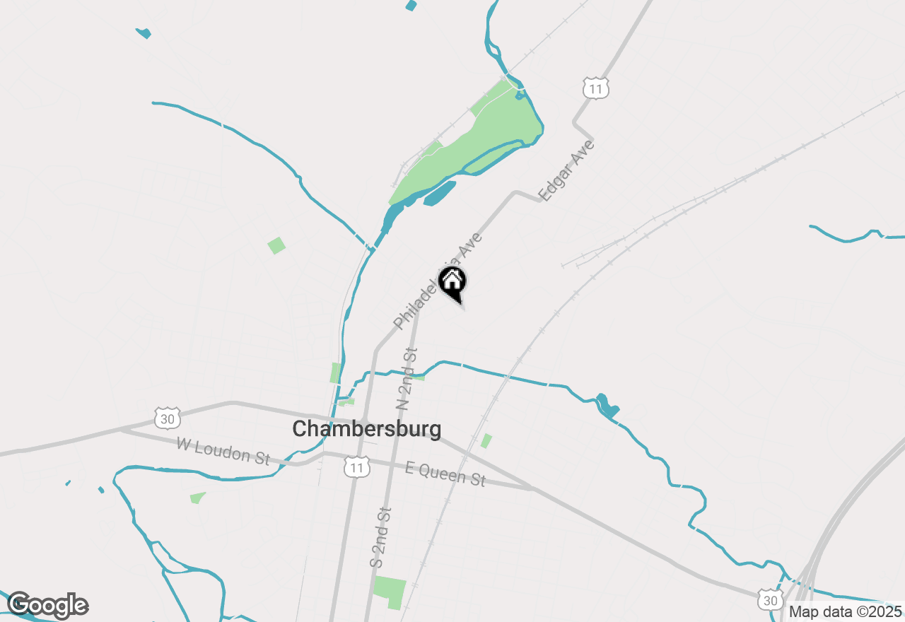 Map of 540 Broad Street, Chambersburg, PA 17201