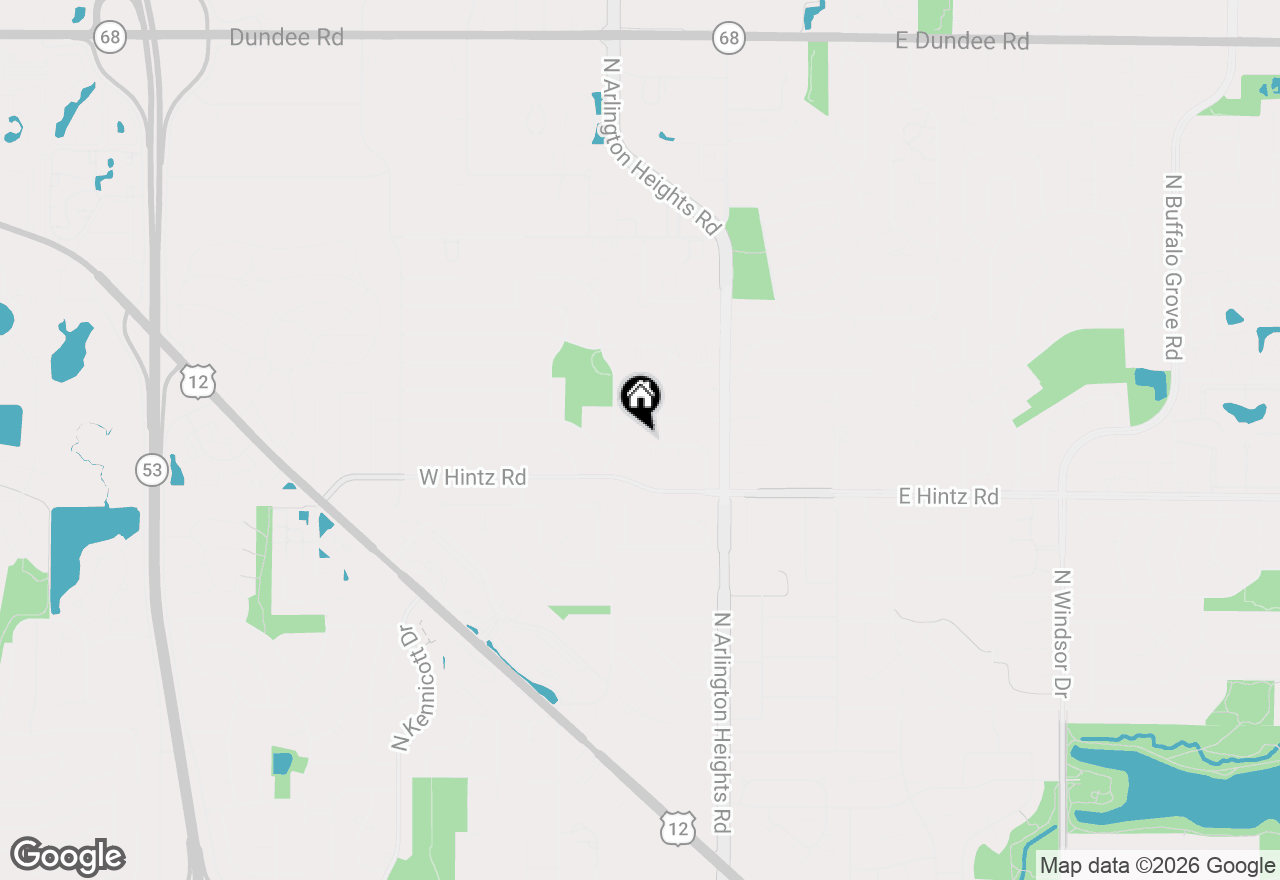Map of 24 W Berkley Drive, Arlington Heights, IL 60004