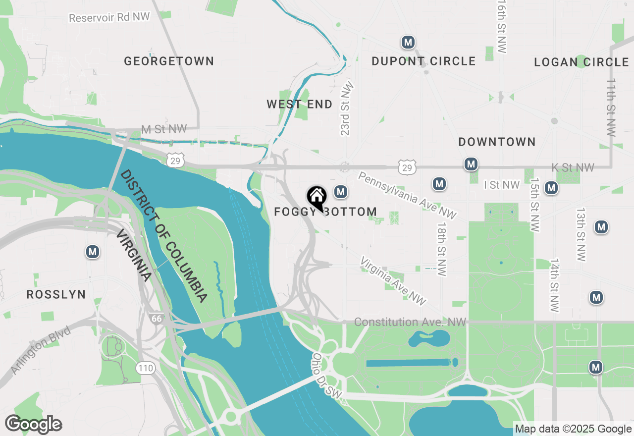 Map of 2475 Virginia Avenue Nw #321, Washington, DC 20037