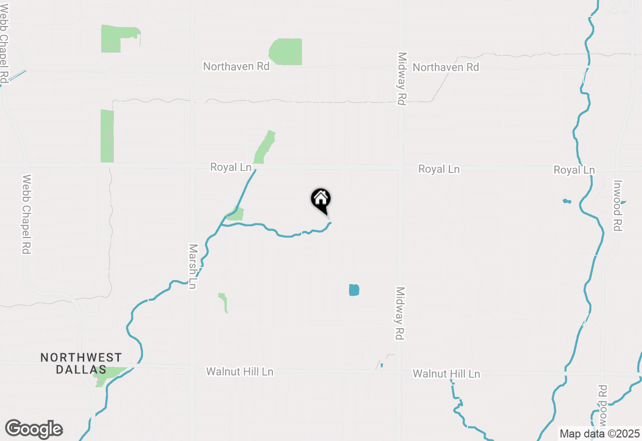 Map of 10611 Royal Springs Drive, Dallas, TX 75229