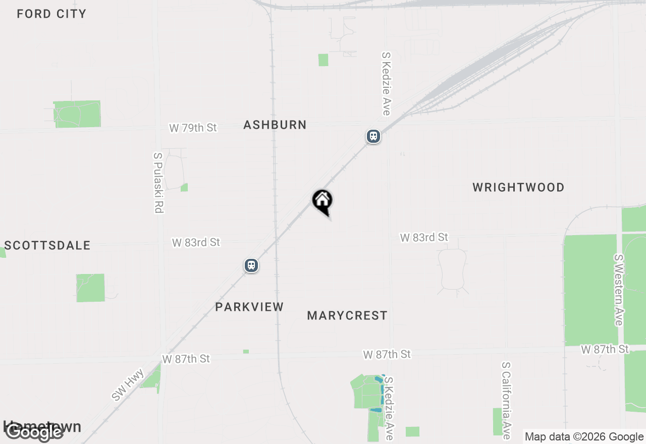 Map of 3418 W 82nd Place, Chicago, IL 60652