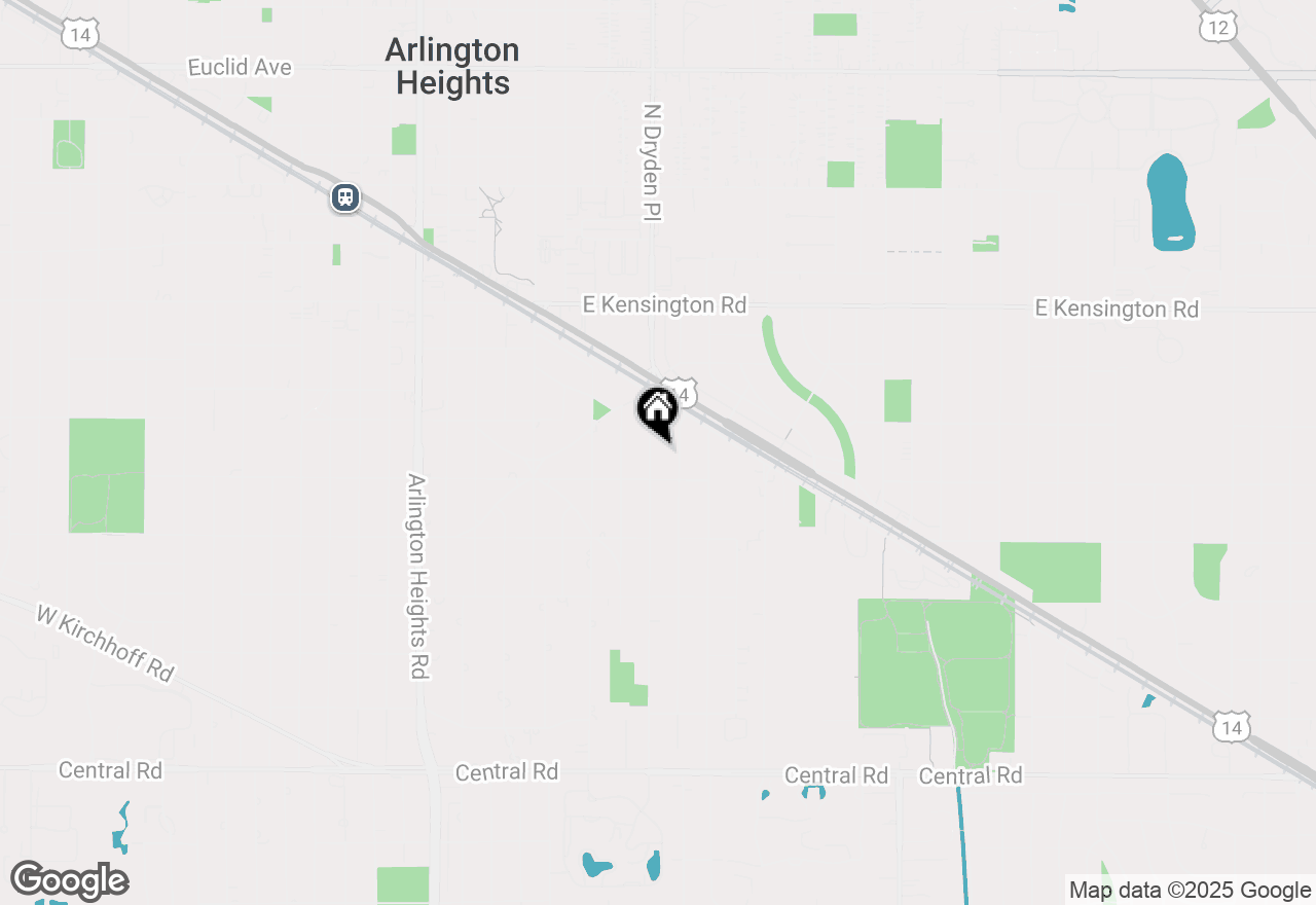 Map of 425 S Dryden Place, Arlington Heights, IL 60005