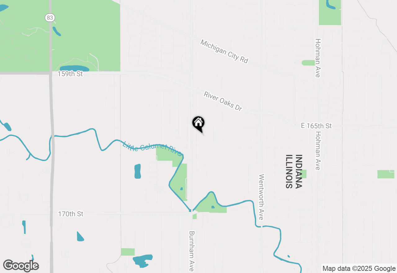 Map of 1378 Hirsch Avenue, Calumet City, IL 60409