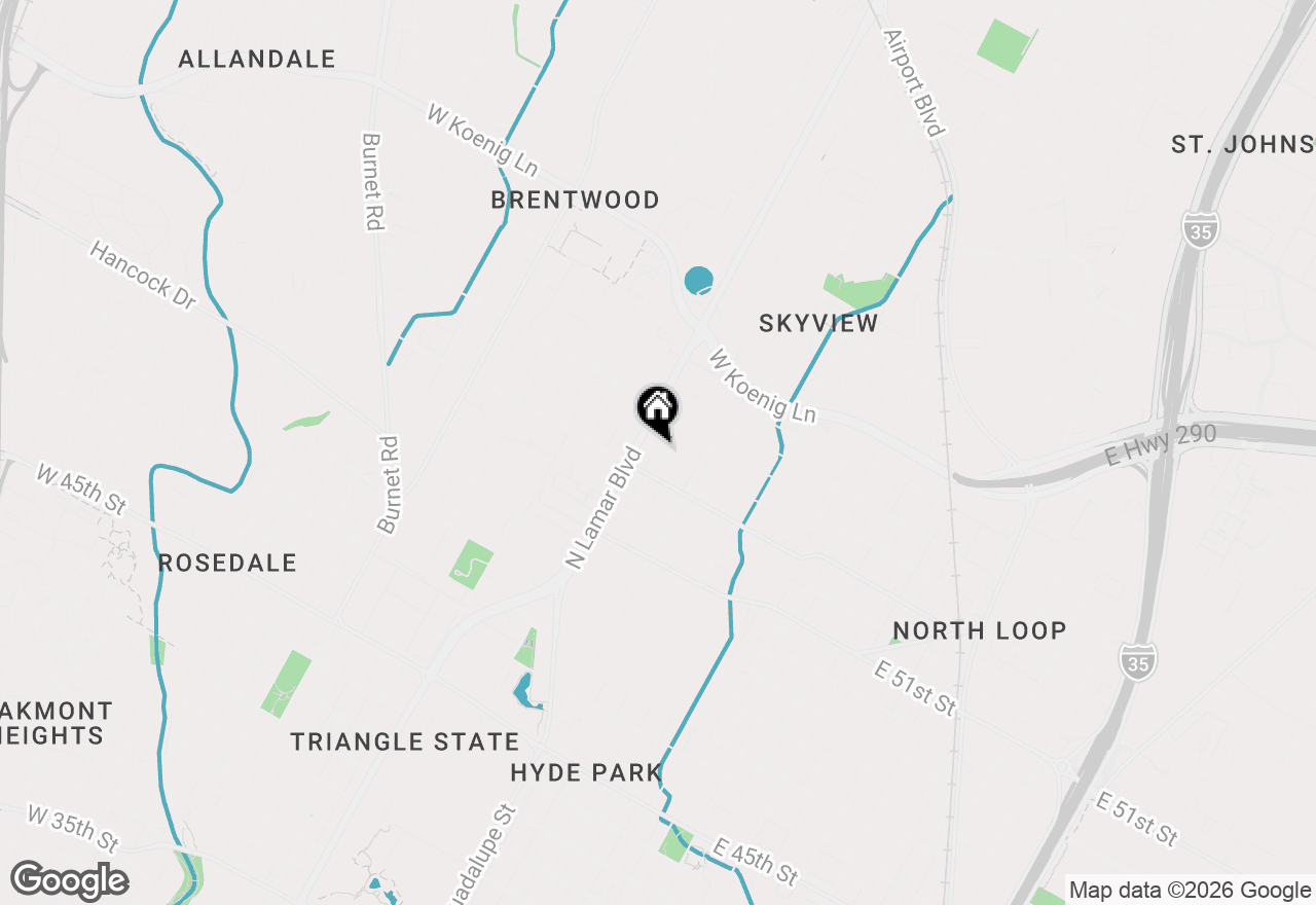 Map of 705 Franklin Blvd, Austin, TX 78751