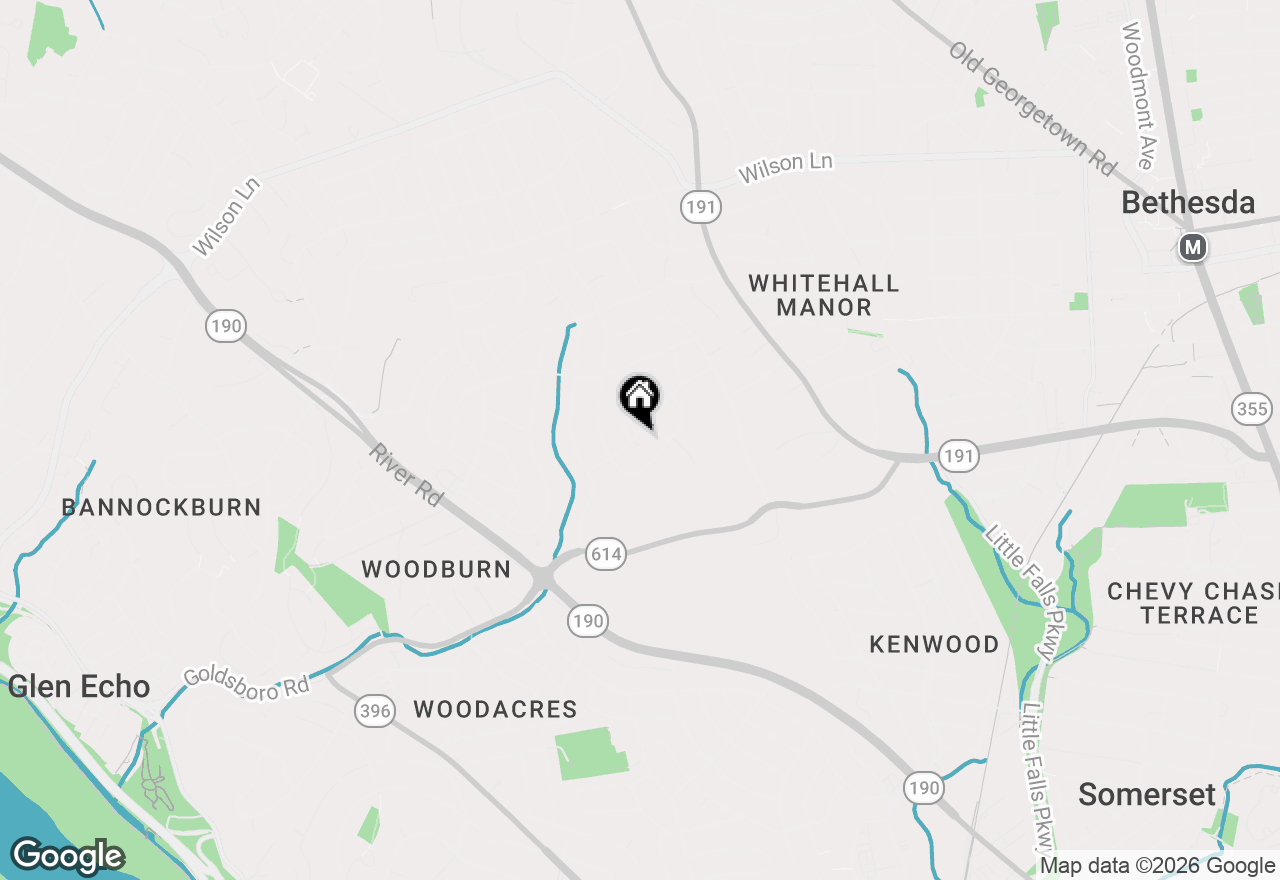 Map of 5828 Tanglewood Drive, Bethesda, MD 20817