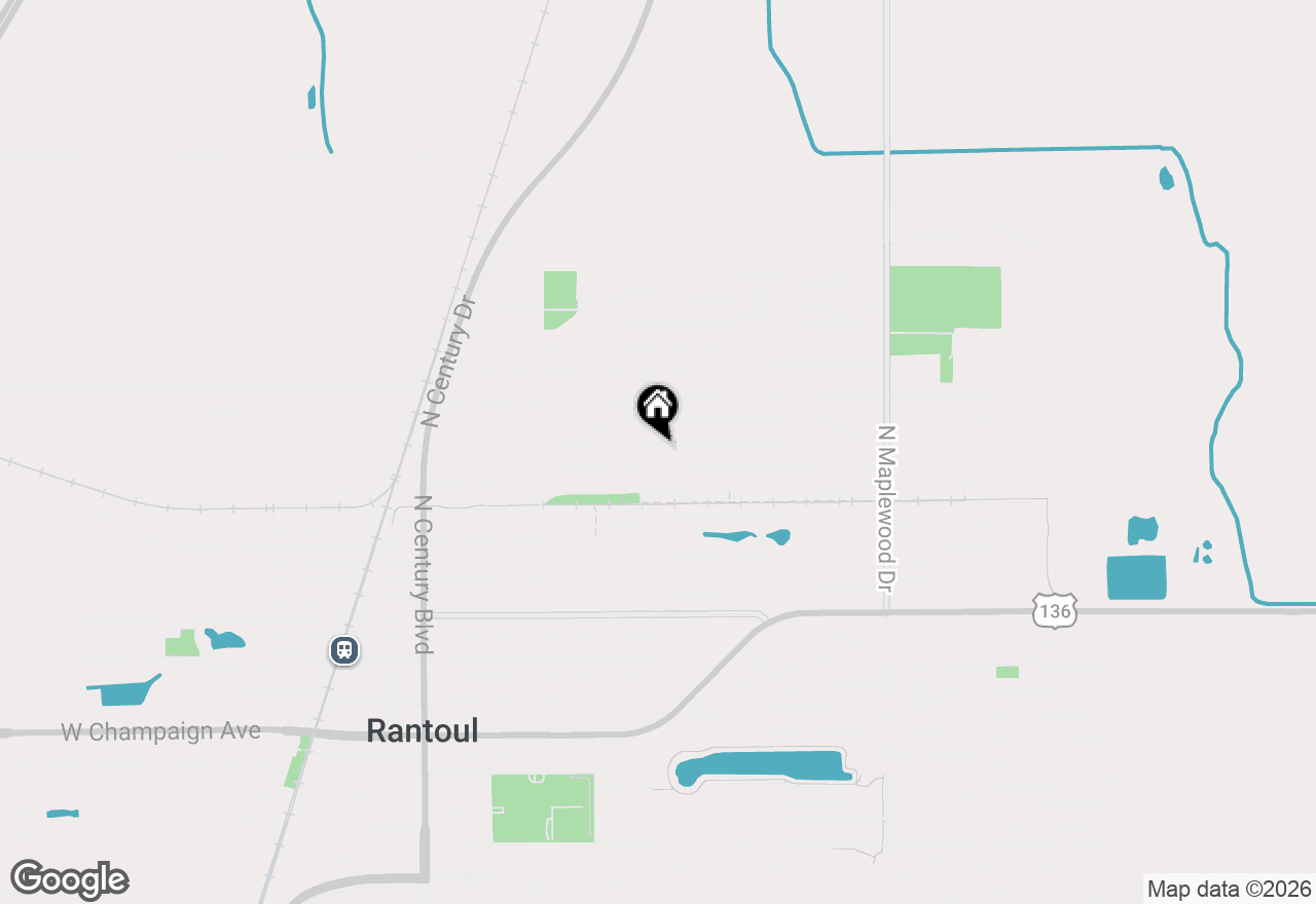 Map of 1008 Bel Aire Drive, Rantoul, IL 61866