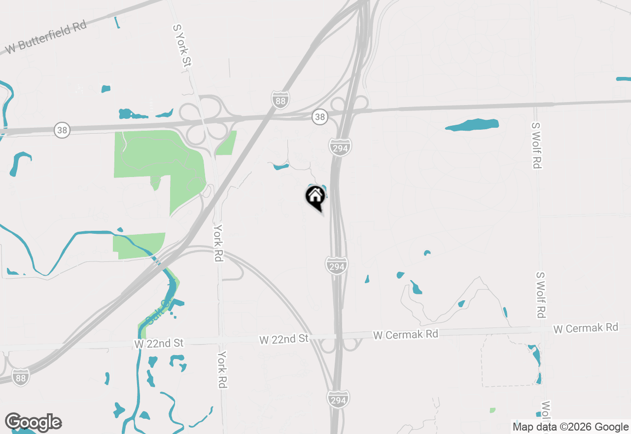 Map of 734 Forest Glen Lane, Oak Brook, IL 60523