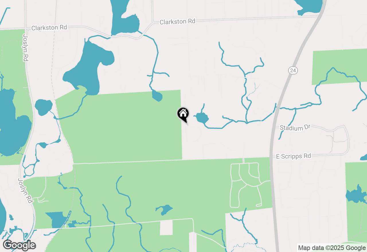 Map of 1700 Covington Woods Lane, Lake Orion, MI 48360