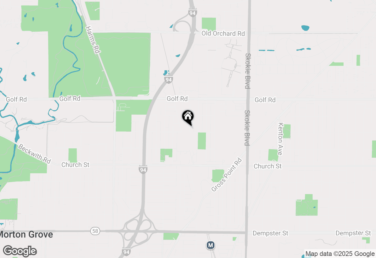 Map of 9410 Leamington Street, Skokie, IL 60077