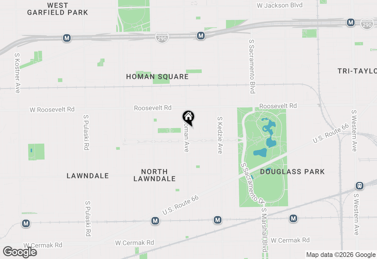 Map of 1317 S Homan Avenue, Chicago, IL 60623