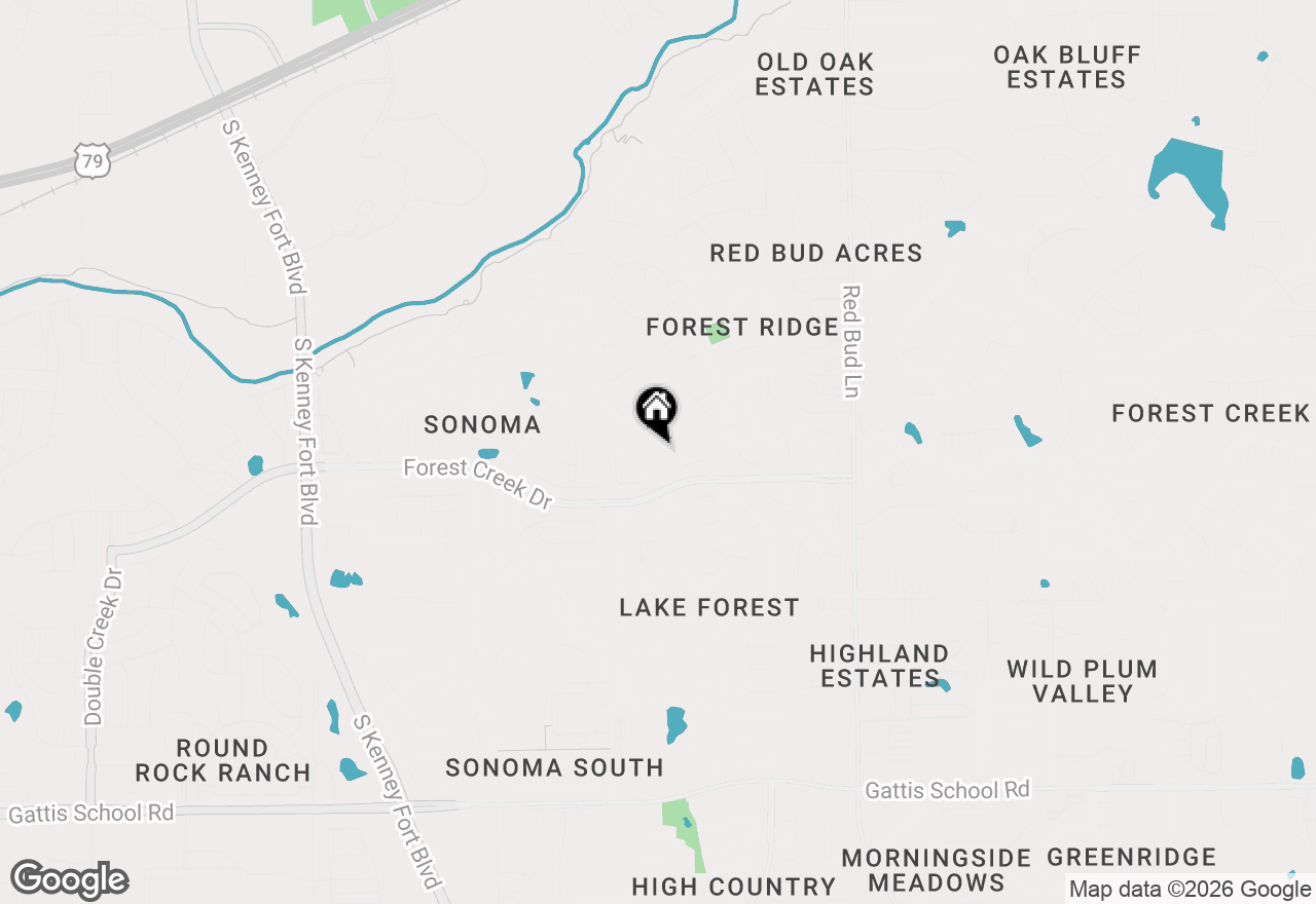 Map of 2610 Collingwood Dr, Round Rock, TX 78665