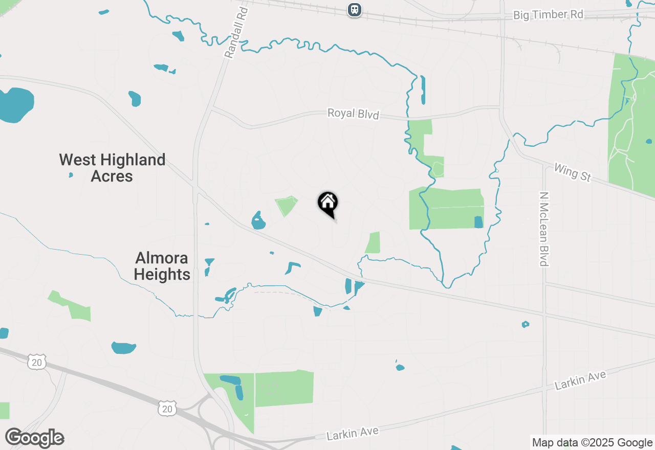 Map of 540 Shenandoah Trail, Elgin, IL 60123
