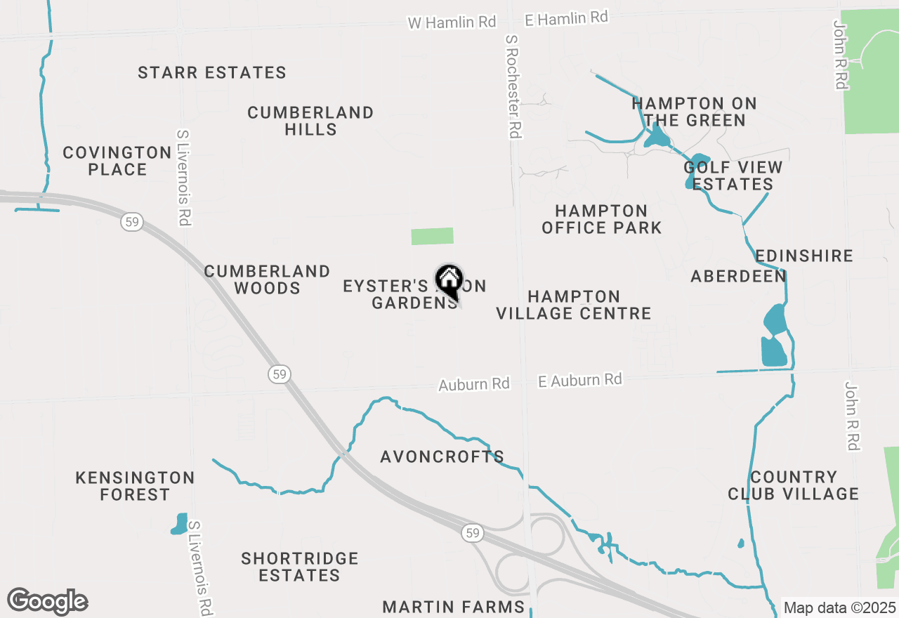 Map of 2770 Hickory Lawn Road, Rochester Hills, MI 48307