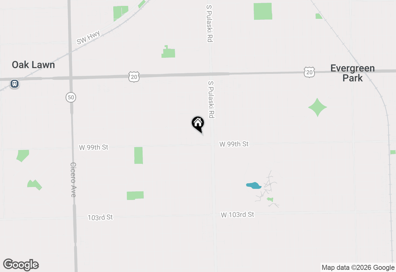 Map of 4042 Trafalgar Lane #4042, Oak Lawn, IL 60453
